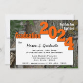 2024 Tree Camo Afstuderen Twin Foto Kaart (Achterkant)