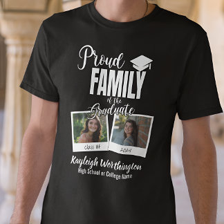 2024 Trotse Familie van de Afstuderen Aangepaste F T-shirt
