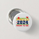2024 Trotse moeder om Sleutelhanger Button te zijn (Voorkant /achterkant)