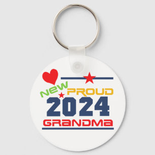 2024 Trotse nieuwe oma Sleutelhanger