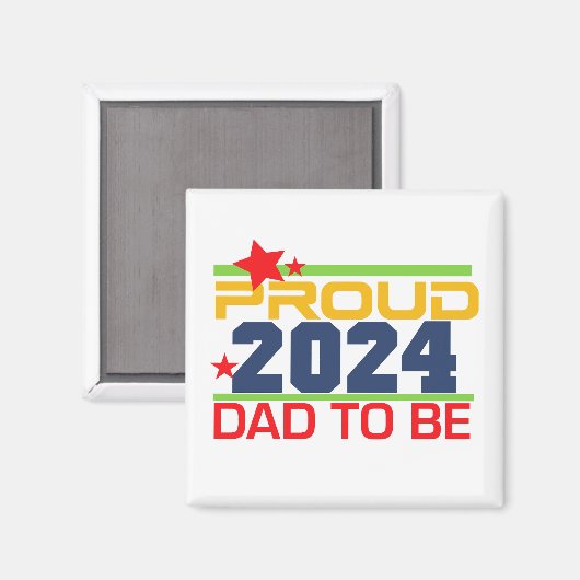 2024 Trotse vader om toekomstige vader magneet te (Voorkant / Achterkant)