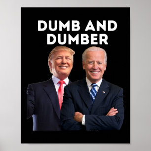 2024 Trump 2024 verkiezing domme en domme politiek Poster