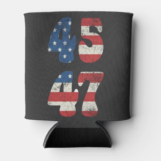 2024 Trump Neem Amerika weer Patriottisch Amerikaa Blikjeskoeler (Voorkant)