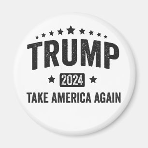 2024 Trump Neem Amerika weer Patriottisch Amerikaa Magneet
