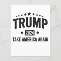 2024 Trump Neem Amerika Weer Patriottische Amerika