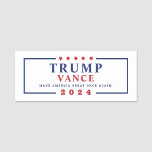 2024 Trump-Vance maakt Amerika opnieuw groot Naamplaatje