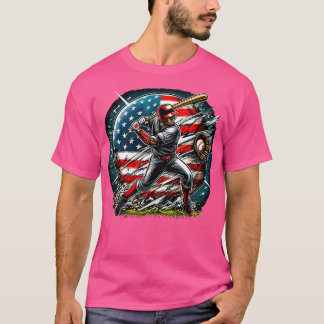 2024 USA America BESBALL in Verenigde Staten 4 JUL T-shirt