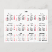 2024 Uw favoriete Briefkaart voor foto's Agenda (Achterkant)