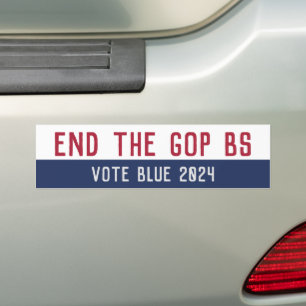 2024 Verkiezingen Anti Trump Pro Democratie Bumpersticker