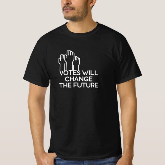 2024 Verkiezingsgeschenk Stemmen zal de toekomst v T-shirt (Voorkant)