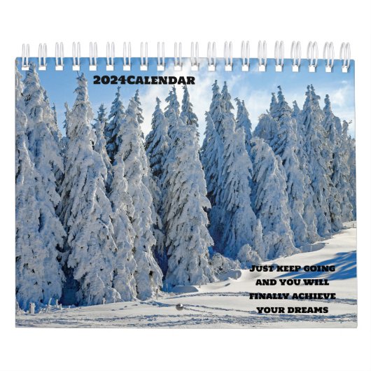 2024 Vier seizoenen bos Kalender (Hoes)