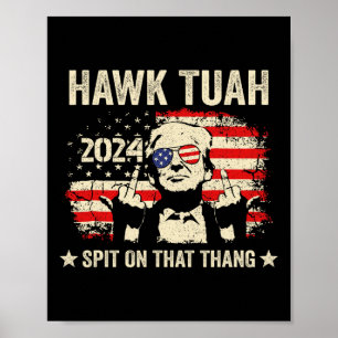 2024 Vlag Grappig Hawk Tush Middelvinger 24 Stemme Poster