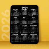 2024 Voljaar Uitzicht Kalender - Basisminimum Magneet