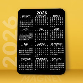2024 Voljaar Uitzicht Kalender - Basisminimum Magneet