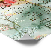 2024 Waterverf Bumblebee Kalender Poster (Hoek)