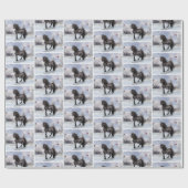 2024 Wintervakantie Fries Paard Cadeaupapier (Vlak)