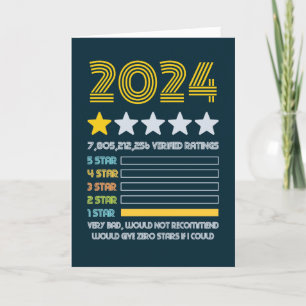 2024 Zeer slecht 1 sterren waardering nul als ik k Feestdagen Kaart