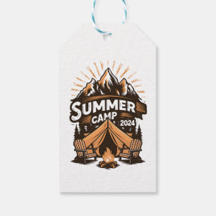 2024 Zomer Kamp Zomer Kamperen Vakantie Matching Cadeaulabel