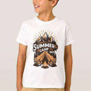 2024 Zomer Kamp Zomer Kamperen Vakantie Matching T-shirt