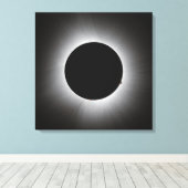 2024 Zonsverduistering - Corona Canvas Afdruk (Insitu (Houten vloer))
