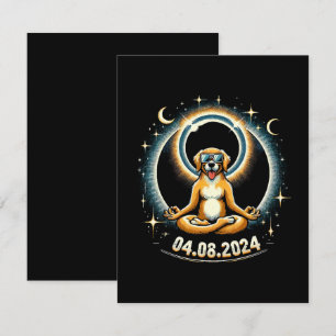 2024 Zonsverduistering Hond Informatiekaartje