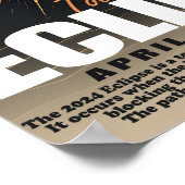 2024 Zonsverduistering Poster (Hoek)