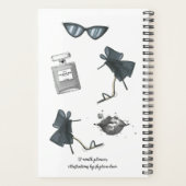 2025 12 Mois Mode illustré Calendrier (Dos)