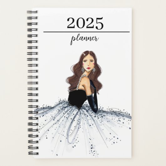 2025 12 Mois Mode illustré Calendrier (Devant)