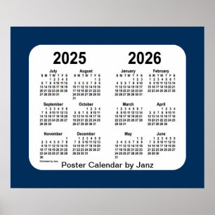 2025-2026 Politiebox Blauwe schoolagenda van Janz Poster