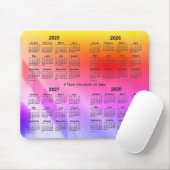 2025-2028 Rainbow Shadows 4-jaarkalender van Janz Muismat (Met muis)