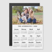 2025 Aangepaste Foto Moderne Familiekalender Magne (Voorkant / Achterkant)