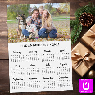 2025 Aangepaste Foto Moderne Familiekalender Magne