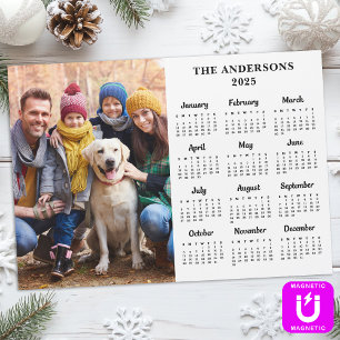 2025 Aangepaste Fotofamilie 12 Maand Kalender Magn