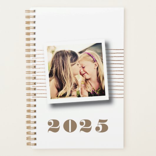 2025 Aangepaste Gepersonaliseerde Fotodagboek Plan Planner (Voorkant)