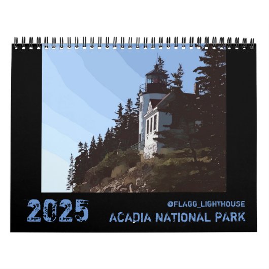 2025 ACADIA NATIONAL PARK KALENDER (Hoes)