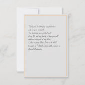 2025 Afstudeerder Bold Gold Black Foto Bedankt (Achterkant)