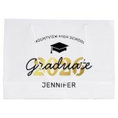 2025 Afstuderen Afstuderen cadeau Groot Cadeauzakje (Achterkant)