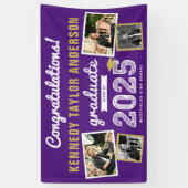 2025 Afstuderen Bold Sketch 4 Foto Afstudeerfeest Spandoek (Verticaal)