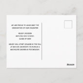 2025 Afstuderen foto Chic Modern Script Overlay Briefkaart (Achterkant)