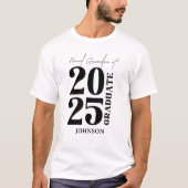 2025 afstuderen opa Afstuderen Ceremony party T-shirt (Voorkant)
