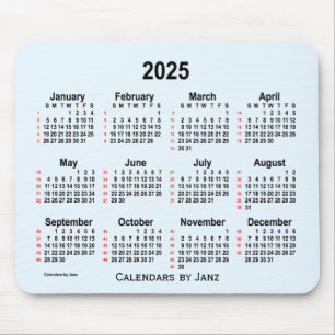 2025 Alice Blue 52-weken agenda van Janz Muismat
