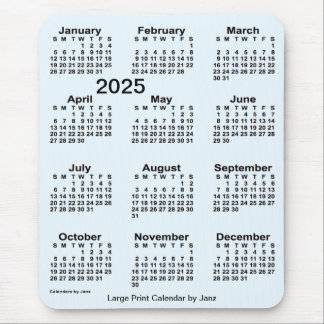 2025 Alice Blue Large Print Calendar van Janz Muismat