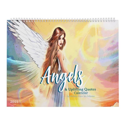 2025 Angels Fantasy Art Verhogen Quotes Aangepast Kalender (Hoes)