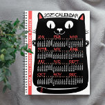 2025 Année Calendrier mensuel Chat noir du milieu<br><div class="desc">Ce joli planificateur de calendrier personnalisé 2025 montre les jours de la semaine pour chaque mois sur le ventre d'un chat chaton moderne du milieu du siècle. A l'intérieur, ces planificateurs ont des pages pour vous permettre d'organiser vos semaines et vos mois. Avec l'ajout de la couverture annuelle du calendrier,...</div>