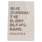 2025 Année Sac Texte - Psaume 96:8 | Sac cadeau JW (Dos)