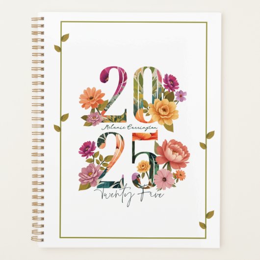 2025 Aquarelle vive Botanique Florale Design (Devant)