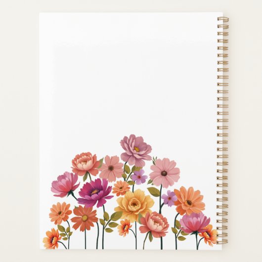 2025 Aquarelle vive Botanique Florale Design (Dos)