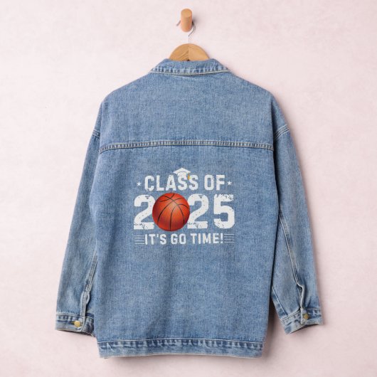 2025 Basketbalspeler -klasse van 2025- Afstuderen Denim Jacket (Hangar)