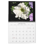 2025 Belles fleurs Calendrier mural Taille moyenne (Jan 2027)