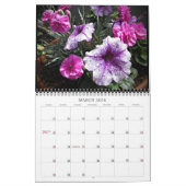 2025 Belles fleurs Calendrier mural Taille moyenne (Mar 2026)